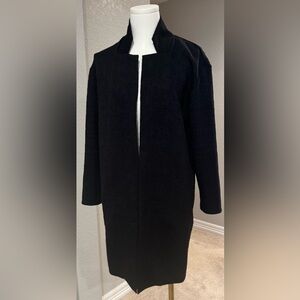Philosophy Republic Clothing Black High Collar Coatigan Jacket Coat w/ Pockets